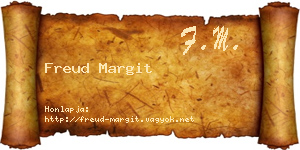 Freud Margit névjegykártya